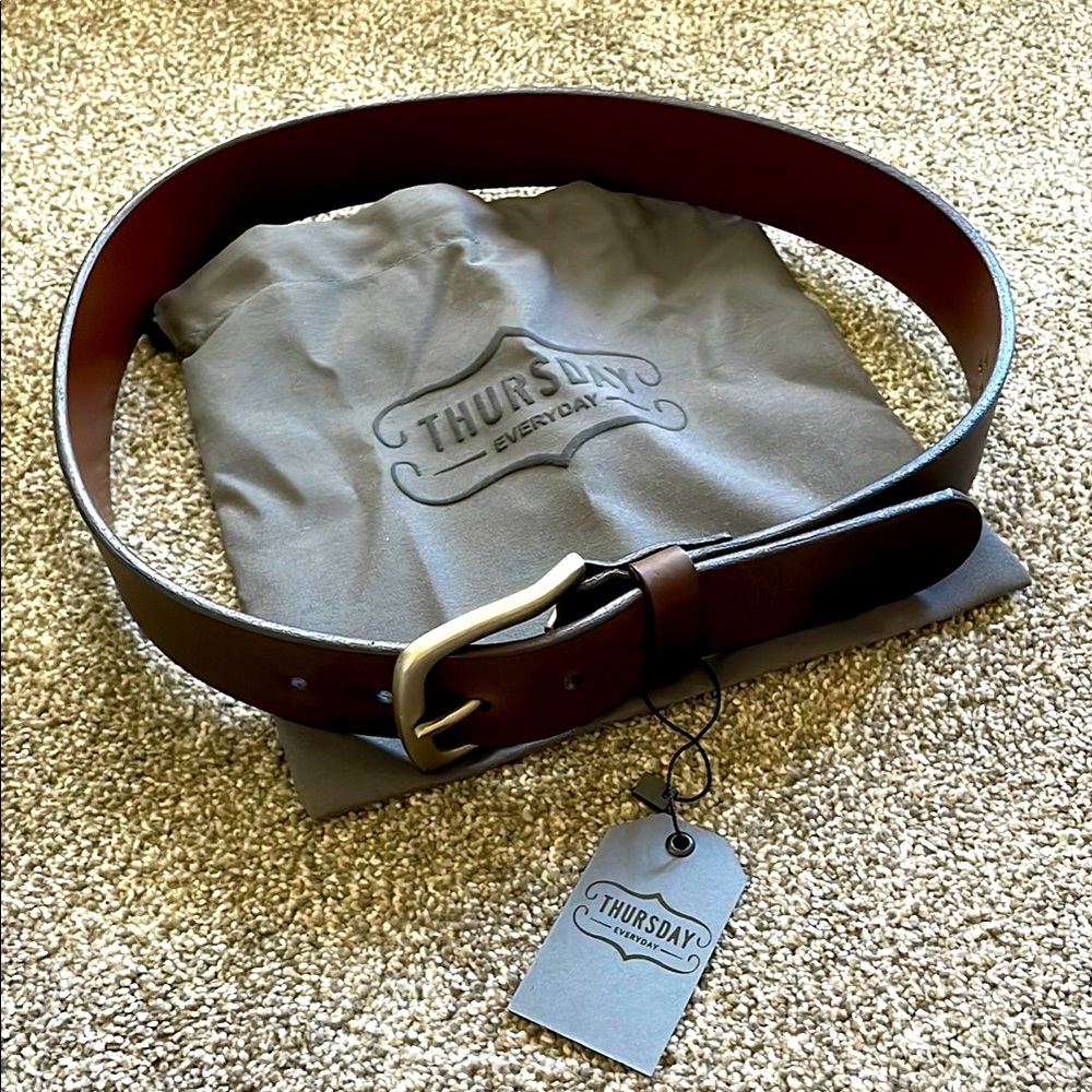 Men's Brown Leather Belt THURSDAY BOOT CO.